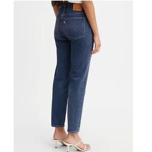 Levi’s Wedgie Icon Fit Jeans Dark Navy Wash Size 24 Women’s Cotton Low Stretch